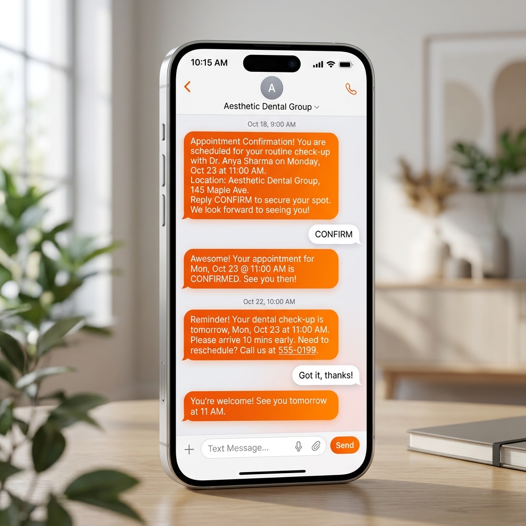 SMS Reminders Mockup
